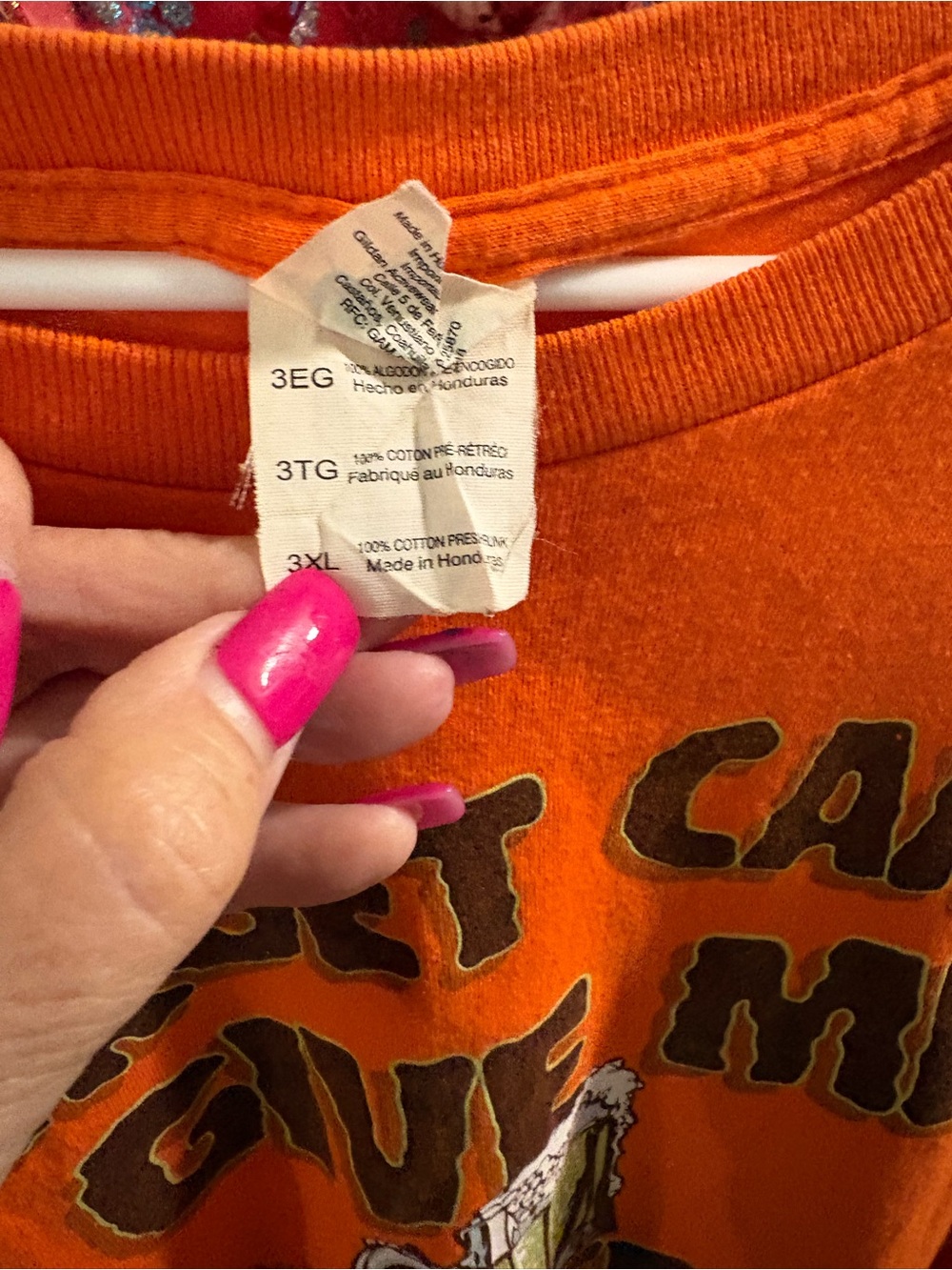 Orange Short-Sleeve Graphic Tee - Playful Beer Slogan - Picture 2 of 3
